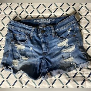 American Eagle Super Low Rise Shortie Shorts